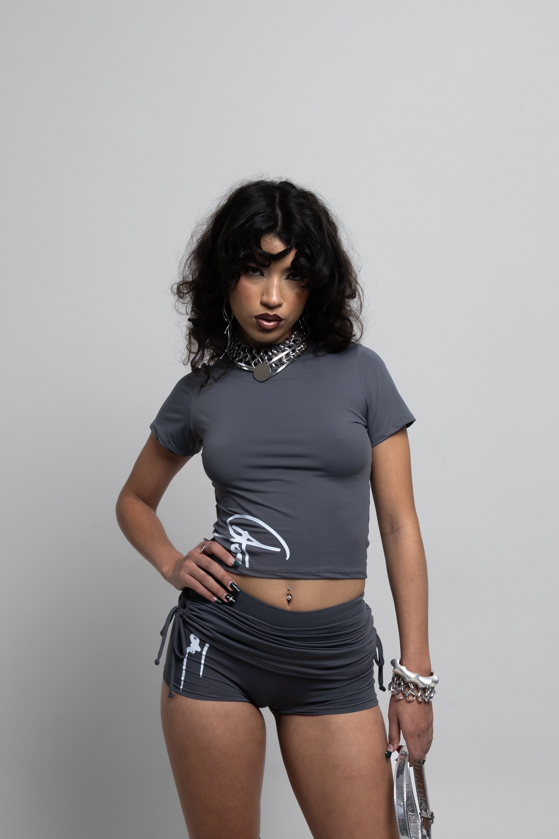 Short Saia Franzida Agomide
