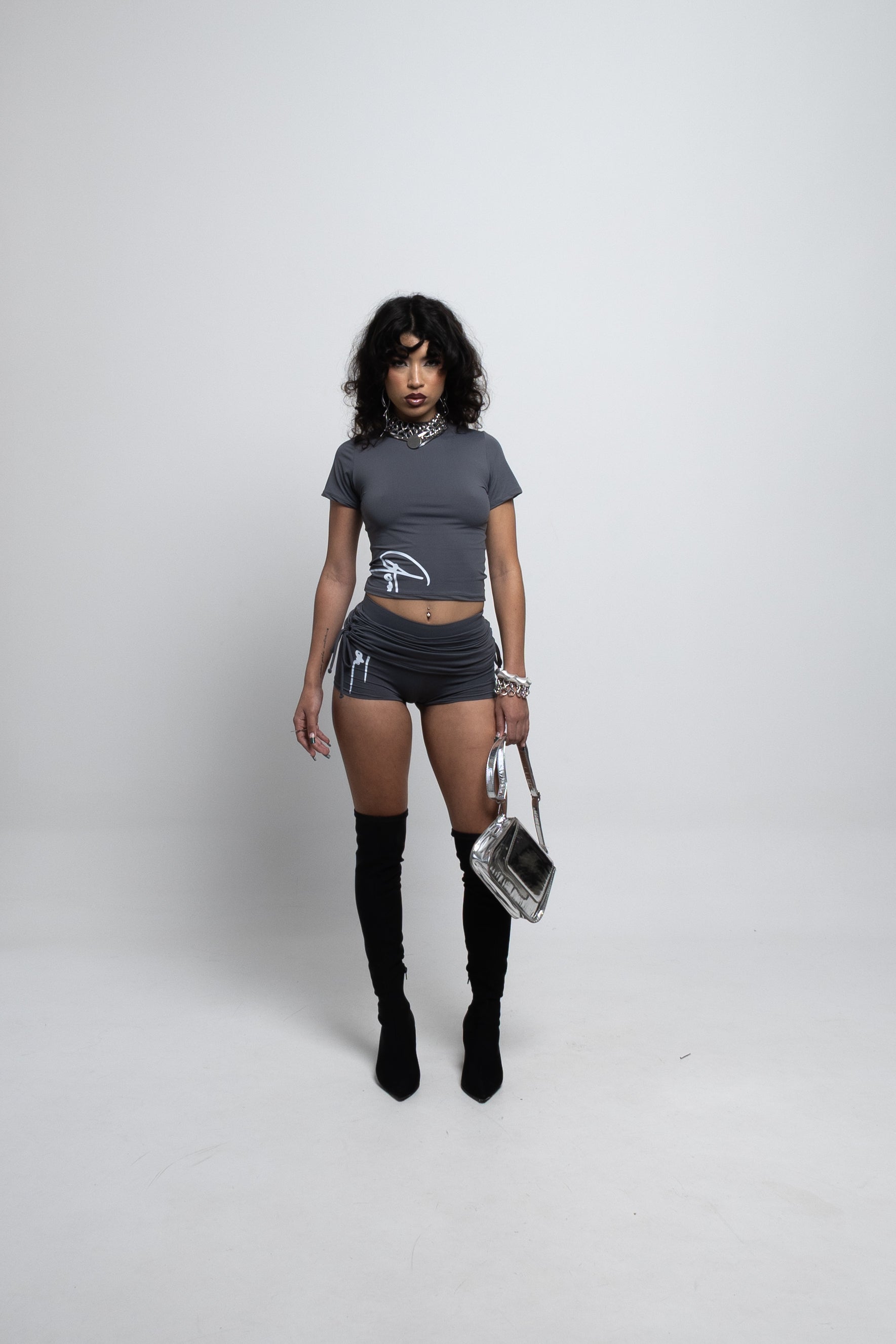 Short Saia Franzida Agomide