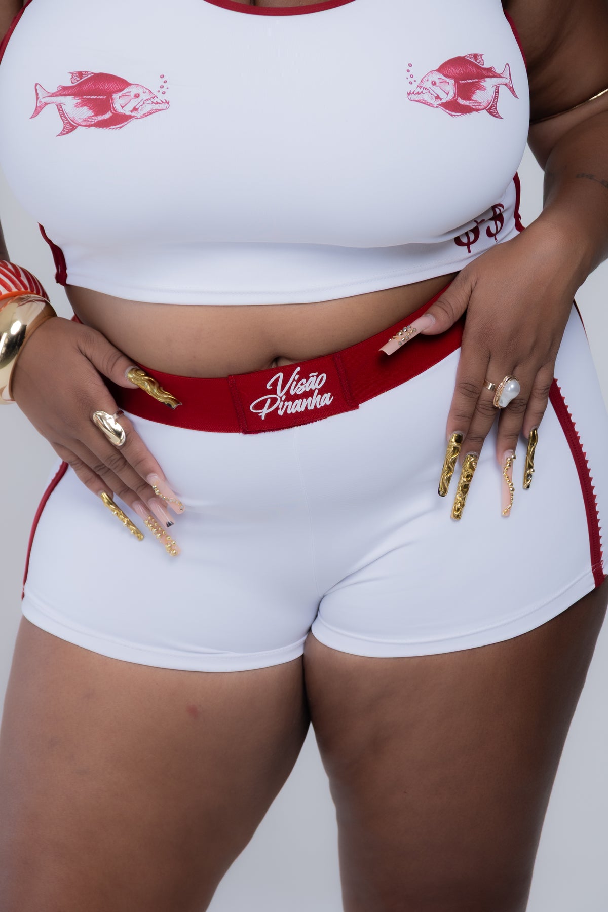 Shortinho Branco Agomide & $$