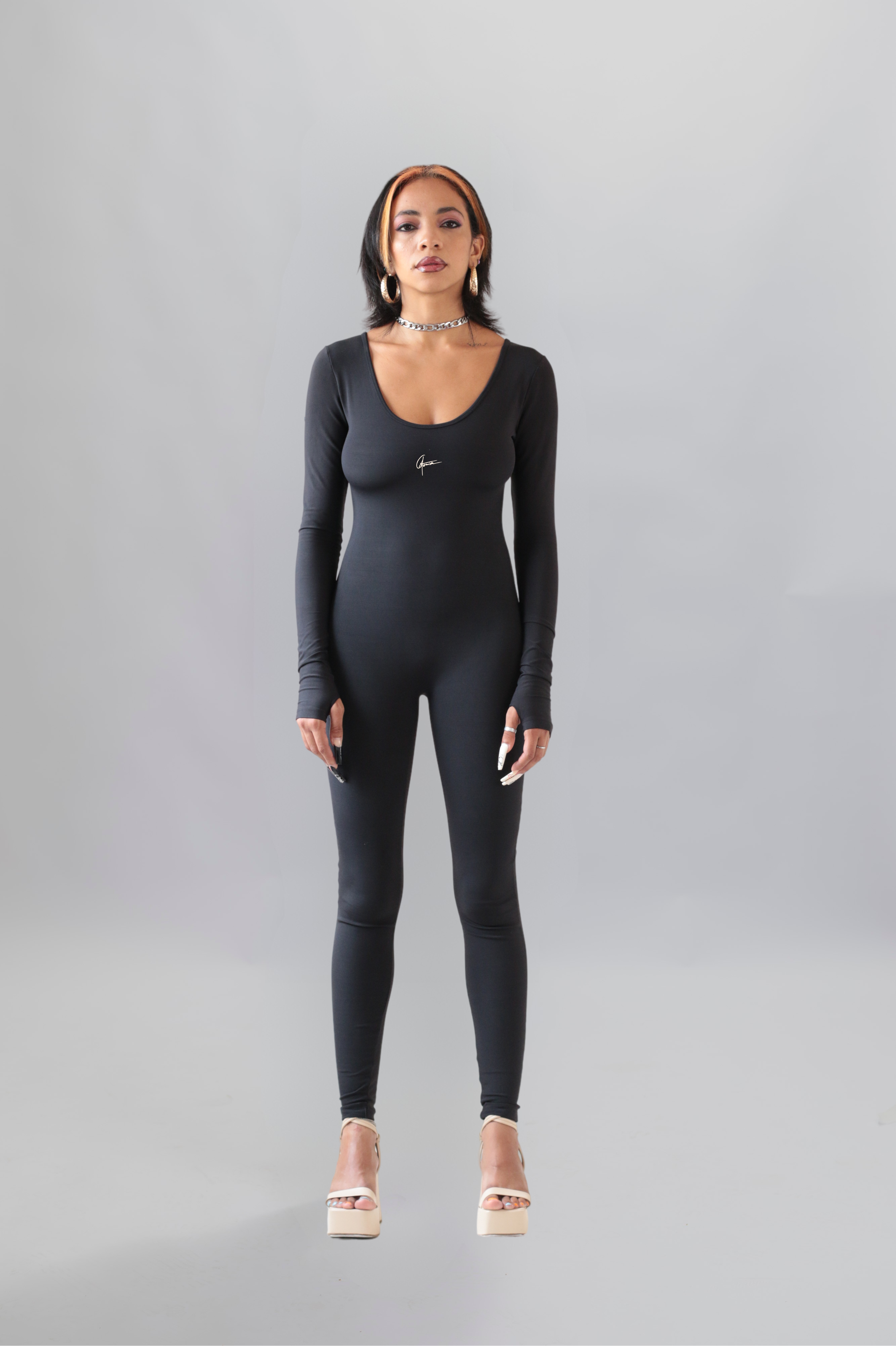 Catsuit Longo Preto Agomide