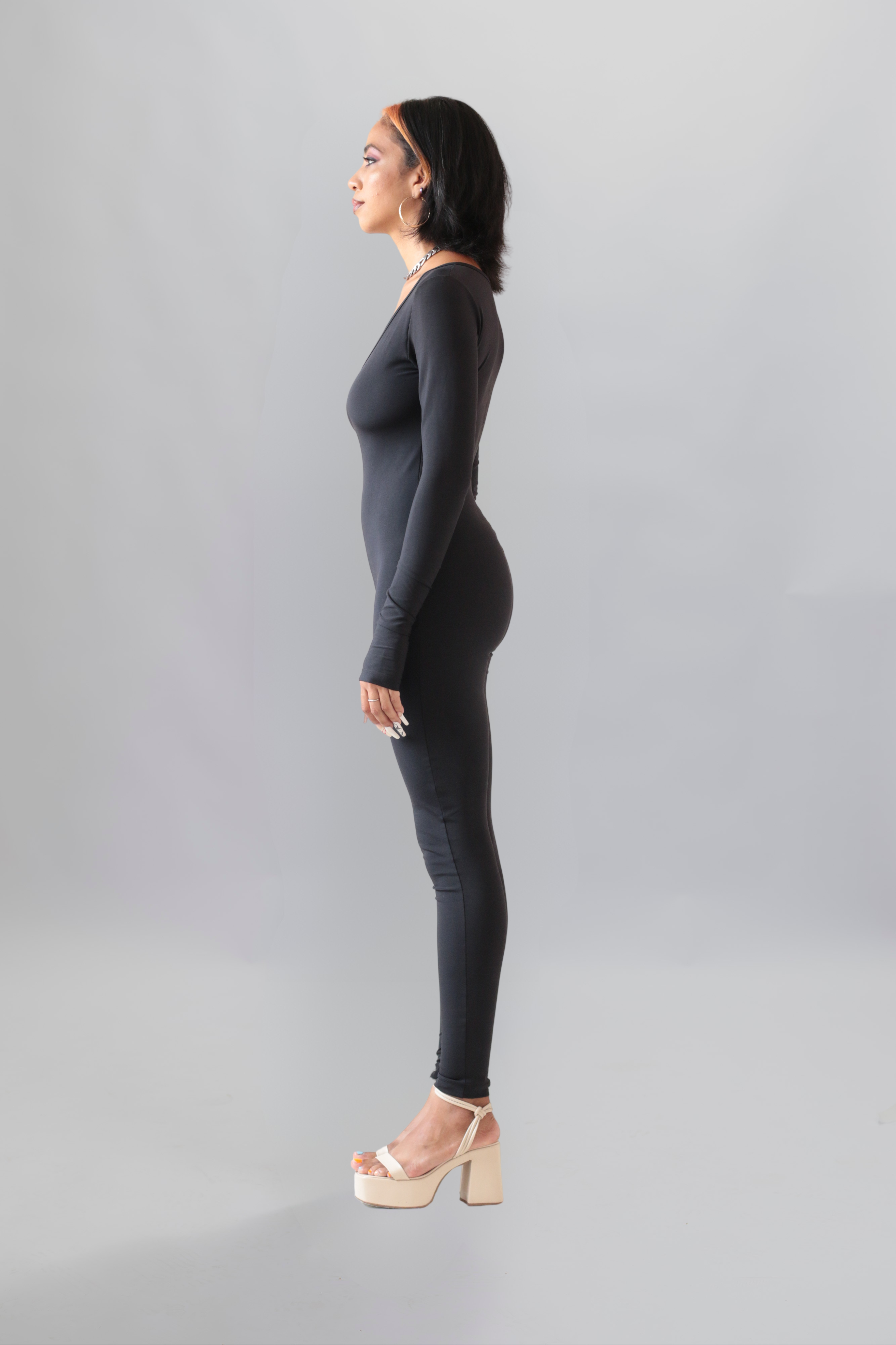 Catsuit Longo Preto Agomide